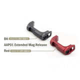 【Action Army】AAP01 Extended Mag Release ( Red ) AAP01 アサシン専用CNCアルミ ロングアンビマガジンキャッチ赤（AAC-U01-022-2）