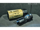 【5KU】DA EHANCED -14mm Flash Hider ( Tan )　DA ENHANCEDフラッシュハイダー（14ｍｍ逆ネジ）タン（5KU-349-T）