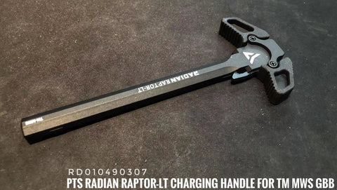 【PTS】Radian Raptor-LT Ambidextrous M4チャージングハンドル/マルイMWS対応 黒（RD010490307）