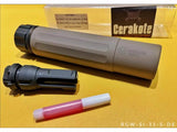 【RGW】Sandman-MIL Style Dummy Silencer ( S-DE 14mm CCW ) Sandman-S QDサプレッサー＆ハイダーセット 14mm逆ネジ DE（RGW-SI-33-S-DE）