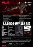 【RWA】BATTLE ARMS DEVELOPMENT バトルアームズBAD 556-LW 電動ガン（RWAGUM-EG-01-0029）