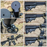 【T8】L Style Stock and Buffer Tube Combo Set for Airsoft　マルイM4 MWS用 LWRCI UCIWタイプストックキット（T8-LS-4PS）